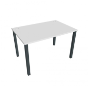 Pracovný stôl Uni, 120x75,5x80 cm, biela/čierna