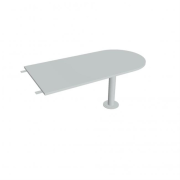 Doplnkový stôl Gate, 160x75,5x80 cm, sivý/kov