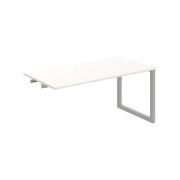 Rokovací stôl UNI O, k pozdĺ. reťazeniu, 160x75,5x80 cm, biela/sivá
