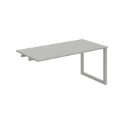 Rokovací stôl UNI O, k pozdĺ. reťazeniu, 160x75,5x80 cm, sivá/sivá