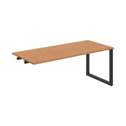 Rokovací stôl UNI O, k pozdĺ. reťazeniu, 180x75,5x80 cm, jelša/čierna