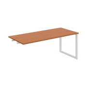 Rokovací stôl UNI O, k pozdĺ. reťazeniu, 180x75,5x80 cm, čerešňa/biela