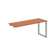 Pracovný stôl UNI O, k pozdĺ. reťazeniu, 160x75,5x60 cm, čerešňa/sivá
