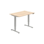 Pracovný stôl RUN, PO, 3S, 120x64,5-130,5x80 cm, agát/sivá