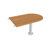 Doplnkový stôl Cross, 120x75,5x80 cm, jelša/kov