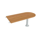 Doplnkový stôl Cross, 160x75,5x80 cm, jelša/kov