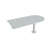 Doplnkový stôl Cross, 160x75,5x80 cm, sivá/kov