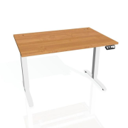 Pracovný stôl Motion, PO, 3S, 160x61-128x80 cm, jelša/biela
