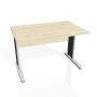 Pracovný stôl Cross, 120x75,5x80 cm, agát/kov
