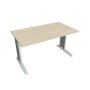 Pracovný stôl Cross, 140x75,5x80 cm, agát/kov