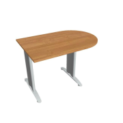 Doplnkový stôl Flex, 120x75,5x80 cm, jelša/kov