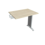 Pracovný stôl Flex, 80x75,5x60 cm, agát/kov