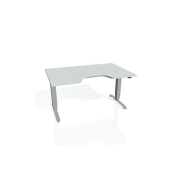 Pracovný stôl Motion Ergo, ZO, 3S, 120x61-128x90 cm, sivá/sivá