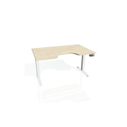 Pracovný stôl Motion Ergo, PO, 2S, 140x70,5-120,5x90 cm, agát/biela