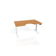 Pracovný stôl Motion Ergo, PO, 2S, 140x70,5-120,5x90 cm, jelša/biela