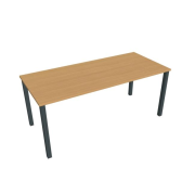 Rokovací stôl Uni, 180x75,5x80 cm, buk/čierna