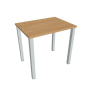 Pracovný stôl Uni, 80x75,5x60 cm, dub/sivá