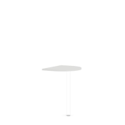 Doplnkový stôl bez nohy BASIC, 60x50x2,2cm, biela