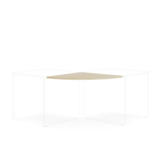 Doplnkový stôl bez nohy BASIC, 80x80x2,2cm, breza