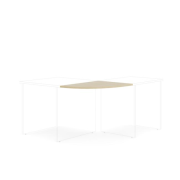 Doplnkový stôl bez nohy BASIC, 80x60x2,2cm, breza