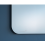 Tabuľa GLASSBOARD matná oblé rohy 100x200, modrá