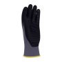 Rukavice pletené, polomáčané DONAU SAFETY Flex-Dotted, kat. II šedé veľ. 8