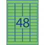 Etikety Avery odnímateľné 45,7x21,2 mm, zelené