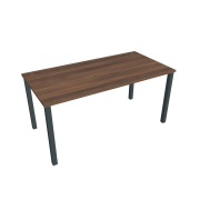 Pracovný stôl Uni, 160x75,5x80 cm, orech/čierna
