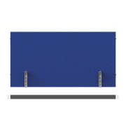 Paraván na hranu stola Akustik, 60 cm, modrý