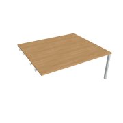 Pracovný stôl Uni k pozdĺ. reťazenie, 180x75,5x160 cm, dub/biela