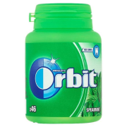 Žuvačky Orbit spearmint dražé 64 g dóza